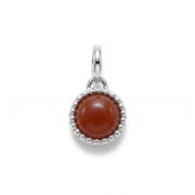 Red Agate Charm Pendant