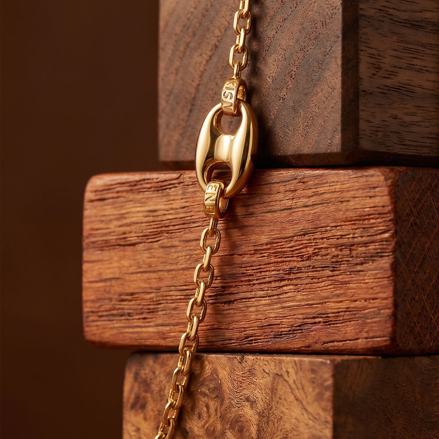 Gold Plated Signature Chain Bracelet