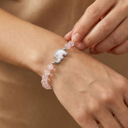 Rose Quartz Elephant Bracelet